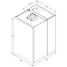 Sestava kotel kondenzační kombinovaný závěsný Vaillant ecoTEC plus ioniDetect VUI 26CS/1-5 se zásobníkem actoSTOR VIH CL 20 S, 20 l, 2,7 - 21,0 kW, s průtokovým ohřevem teplé vody 26,0 kW