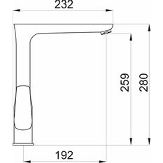 Dřezová baterie METALIA 58, chrom