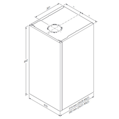 Kombinovaný kotel Protherm Tiger Condens FlameFit 20/26 KKZ21-CS/1, 2,8 - 21,9 kW, s vestavěným 21 l zásobníkem
