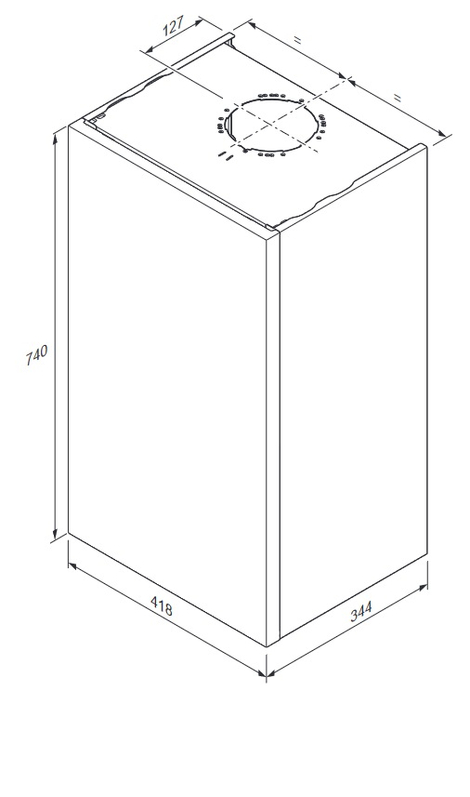 Sestava systémového kondenzačního kotle Protherm Panther Condens FlameFit 15KKO-CS/1, 2,7 - 16,4 kW, se zásobníkem AK120