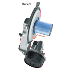 Sestava systémového kondenzačního kotle Protherm Panther Condens FlameFit 25KKO-CS/1, 3,3 - 26,9 kW, se zásobníkem AK120