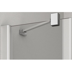 Stěna boční Kermi OSIA OSTWD černá soft RAL9005/čiré ESG sklo s úpravou OSIAclean 100 x 200 cm