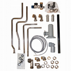 Sestava kotel kondenzační závěsný Vaillant ecoTEC plus ioniDetect VU 25CS/1-5, 2,8 - 26,4 kW, se zásobníkem pro přípravu teplé vody VIH R 120/6