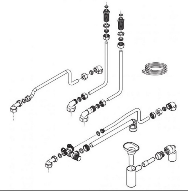 Sestava kotel kondenzační závěsný Vaillant ecoTEC plus ioniDetect VU 30CS/1-5, 3,9 - 33,3 kW, se zásobníkem pro přípravu teplé vody VIH R 120/6
