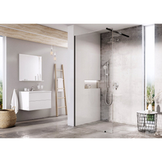 Sprchový kout Ravak Walk-In Wall 140, lesk+transparent