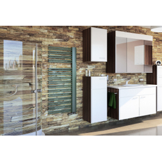 Těleso koupelnové trubkové Isan Swing 1610 x 600 mm, 818 W, levé, klasické připojení, sněhově bílá RAL 9016