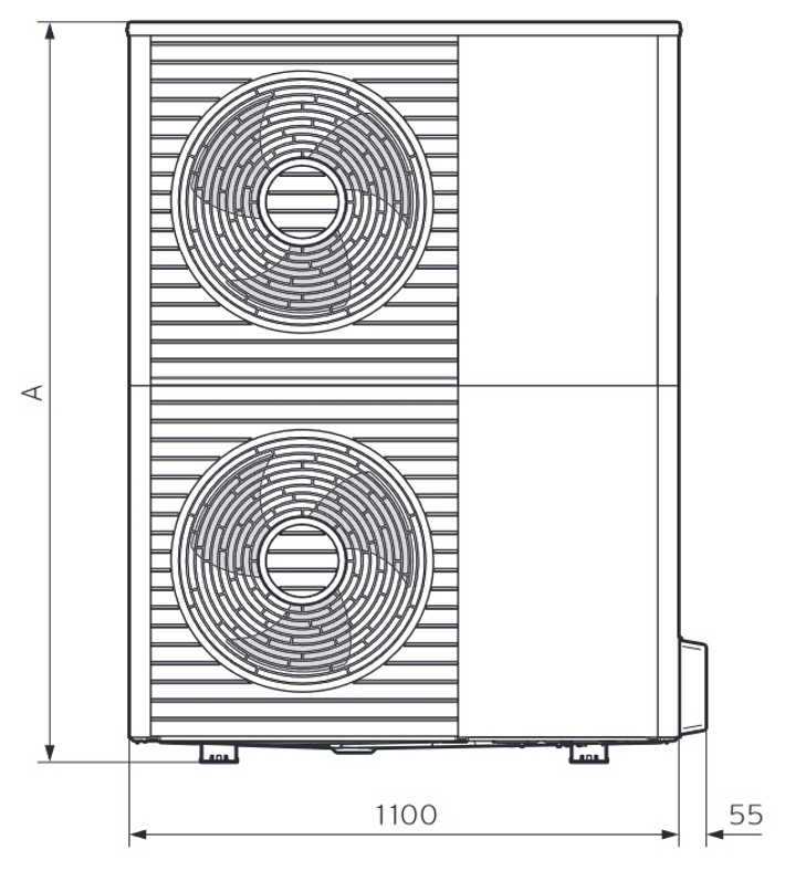 Systém tepelného čerpadla Protherm GeniaAir Split venkovní jednotka HA 10-5 OS 400V a hydraulický modul HA 12-5 WSB