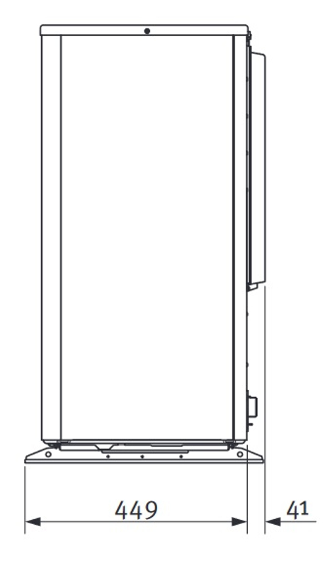 Systém tepelného čerpadla Protherm GeniaAir Mono venkovní jednotka HA 7-6 O 230V a hydraulická věž FEW 200-6