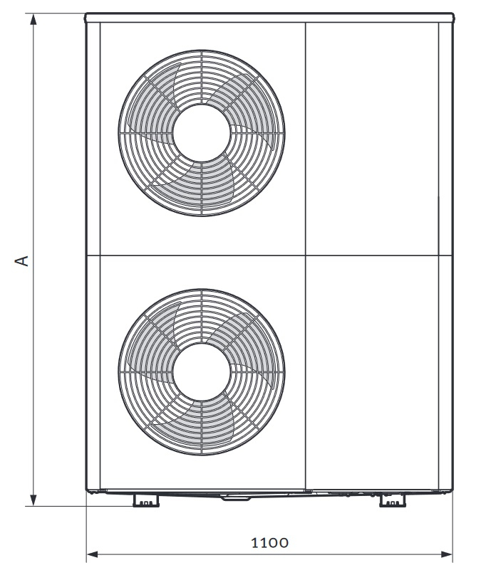 Systém tepelného čerpadla Protherm GeniaAir Mono venkovní jednotka HA 12-6 O 400V a hydraulická věž FEW 200-6