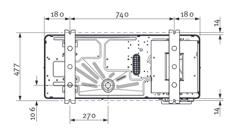 Systém tepelného čerpadla Protherm GeniaAir Mono venkovní jednotka HA 5-6 O 230V a hydraulický modul HE 9-6 WB