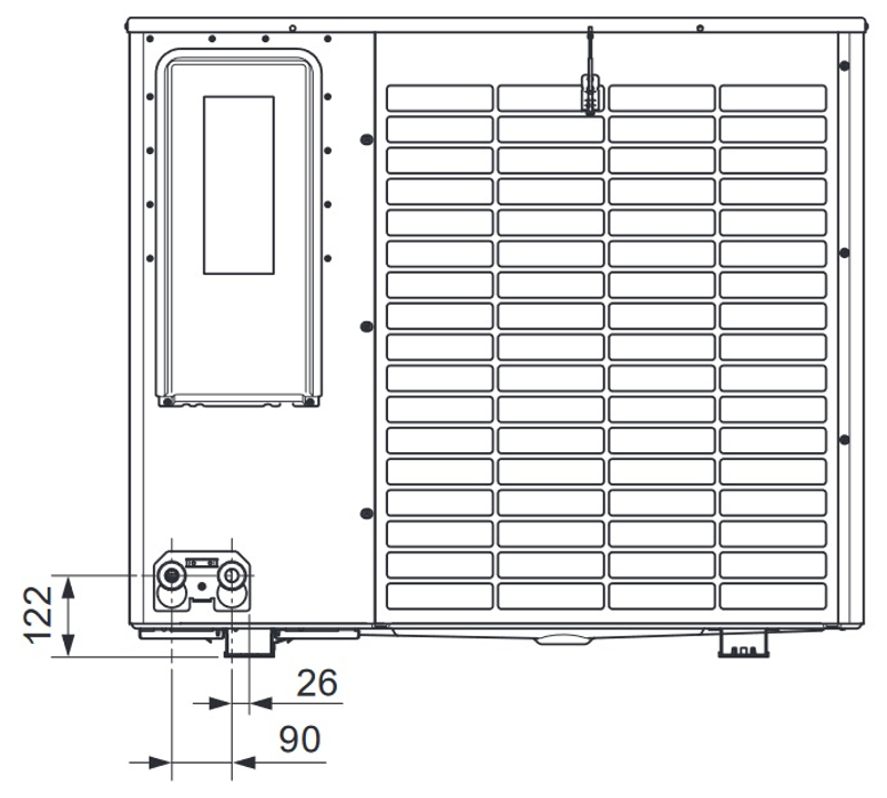 Systém tepelného čerpadla Protherm GeniaAir Mono venkovní jednotka HA 12-6 O 400V a hydraulický modul HE 9-6 WB