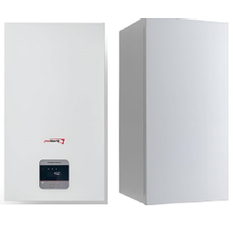 Sestava systémového kondenzačního kotle Protherm Panther Condens FlameFit 25 KKO-CS/1, 3,3 - 26,9 kW, se zásobníkem VEQ 75/2 B