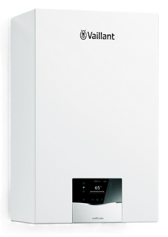 Sestava kotel kondenzační závěsný Vaillant ecoTEC plus ioniDetect VU 15CS/1-5, 2,8 - 16,9 kW, se zásobníkem pro přípravu teplé vody VIH R 150/6 B