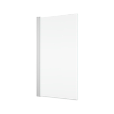 Jednokřídlá vanová zástěna Ronal Solino 850 x 1500 mm, černá matná/sklo čiré