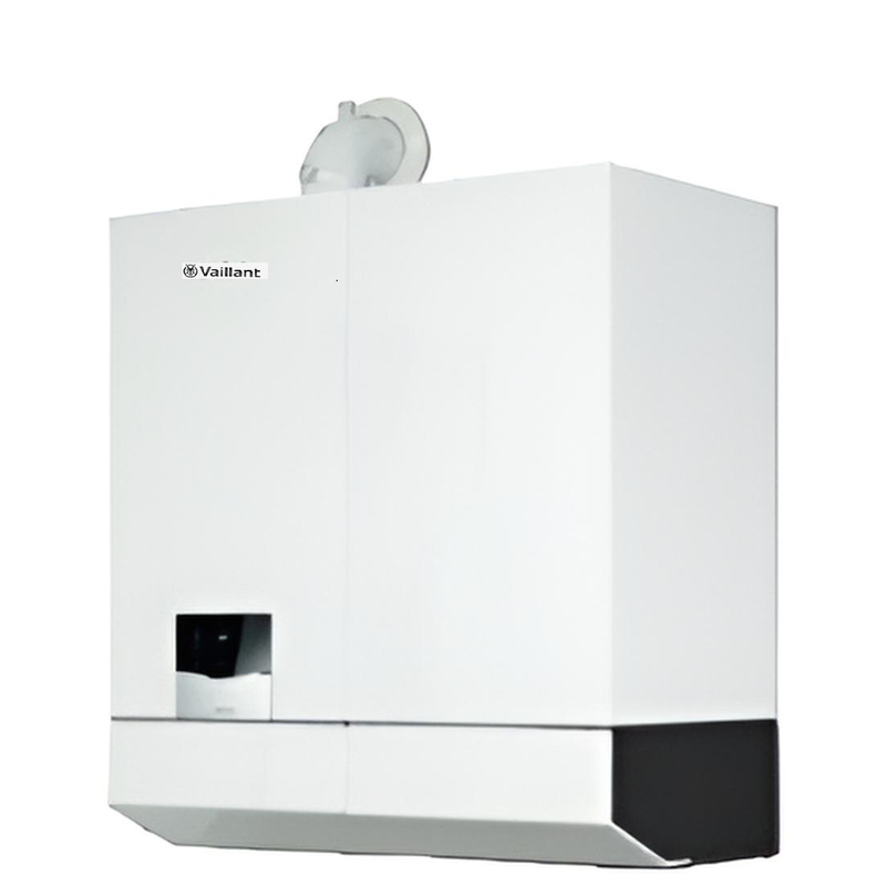 Sestava kotel kondenzační kombinovaný závěsný Vaillant ecoTEC plus ioniDetect VUW 26CS/1-5 ecoTEC plus, se zásobníkem vpravo od kotle VIH QL 75/2 B, 70l, 2,7 - 21,0 kW, s průtokovým ohřevem teplé vody 26,0 kW