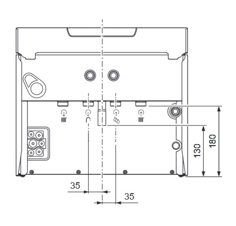 Sestava kotel kondenzační kombinovaný závěsný Vaillant ecoTEC plus ioniDetect VUW 26CS/1-5 ecoTEC plus, se zásobníkem vpravo od kotle VIH QL 75/2 B, 70l, 2,7 - 21,0 kW, s průtokovým ohřevem teplé vody 26,0 kW