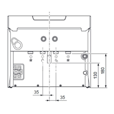 Sestava kotel kondenzační kombinovaný závěsný Vaillant ecoTEC plus ioniDetect VUW 26CS/1-5 ecoTEC plus, se zásobníkem vpravo od kotle VIH QL 75/2 B, 70l, 2,7 - 21,0 kW, s průtokovým ohřevem teplé vody 26,0 kW