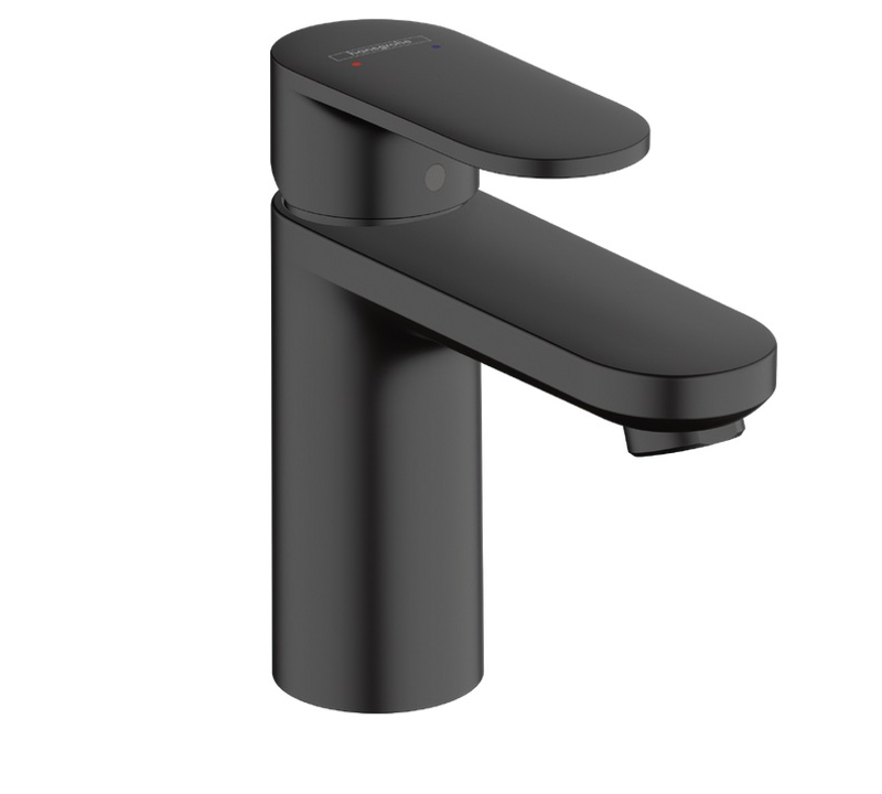 Páková umyvadlová baterie Hansgrohe Vernis Blend 100 bez odtokové soupravy, černá matná