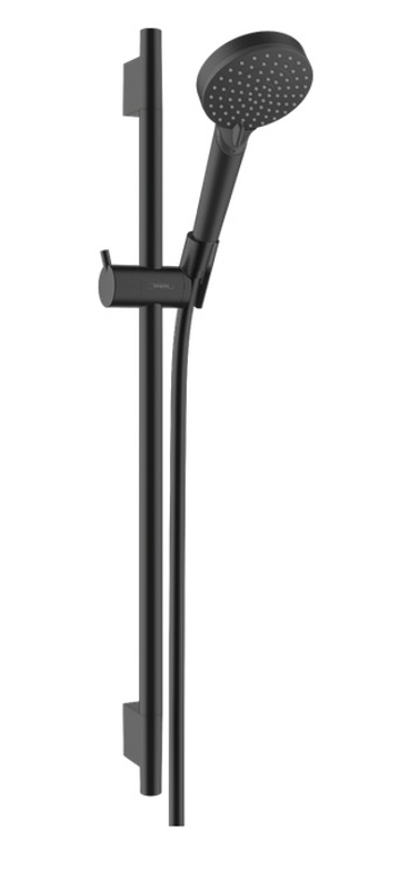 Sprchová sada Hansgrohe Vernis Blend Vario EcoSmart se sprchovou tyčí S Puro 65 cm, černá matná