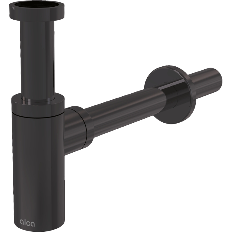 Sifon umyvadlový Alcadrain (Alcaplast) DN32 DESIGN, GUN METAL-kartáčovaný mat A400-GM-B