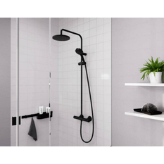 Systém sprchový Hansgrohe Vernis Blend Showerpipe 200 1jet EcoSmart s termostatem, černá matná