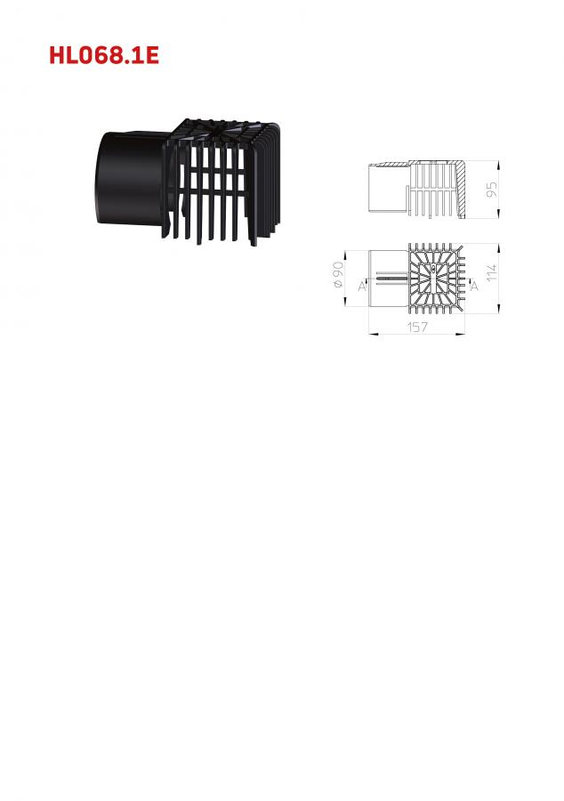 Záchytný koš pro atikové odtoky série HL68 HL Hutterer & Lechner