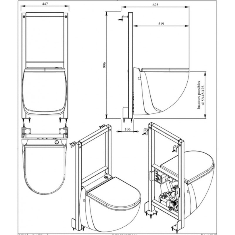 Kompaktní WC s přečerpáním Sanicompact Comfort +