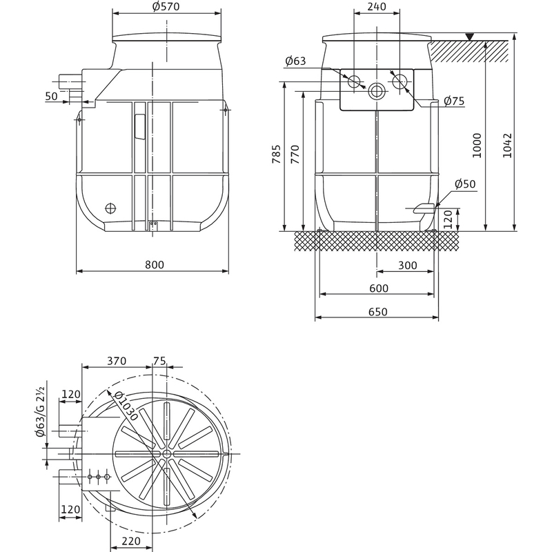 Šachtová čerpací stanice Wilo DrainLift DrainLift WS 50E BASIC/UNI V05/M06-523