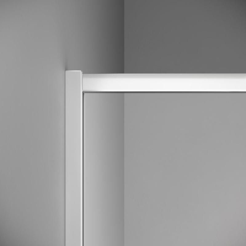 Kout sprchový posuvný 4-dílný Kermi Stina STED4 stříbrný vysoký lesk, čiré ESG sklo s úpravou CLEAN 90 x 90 x 195 cm