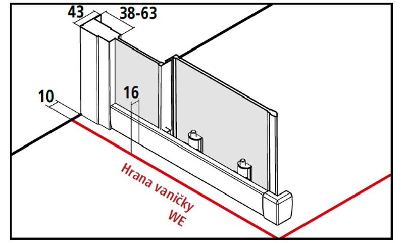 Kout sprchový posuvný 4-dílný Kermi Stina STED4 stříbrný vysoký lesk, čiré ESG sklo s úpravou CLEAN 90 x 90 x 195 cm