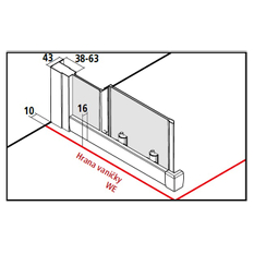 Kout sprchový posuvný 4-dílný Kermi Stina STED4 stříbrný vysoký lesk, čiré ESG sklo s úpravou CLEAN 90 x 90 x 195 cm