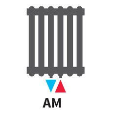 Radiátor článkový Isan Atol C3 600 20 článků, na zeď GTX, 264 W, bílá, připojení AM