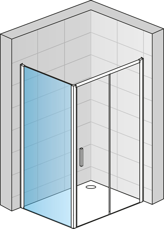 Boční stěna / Walk - in Ronal Top - Line S Atyp na zaměření 0 - 1400 x 2000 mm, matný elo x /sklo čiré