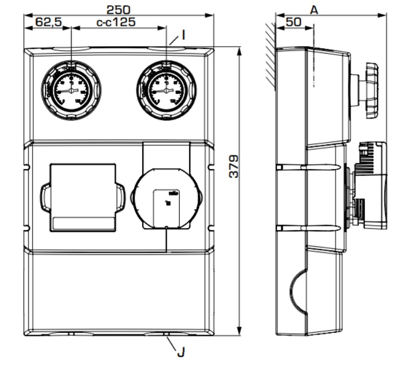 Čerpadlová skupina ESBE GDA211, DN25, Wilo PARA 25/6