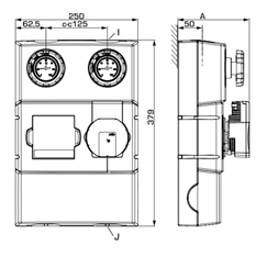 Čerpadlová skupina ESBE GDA211, DN25, Wilo PARA 25/6