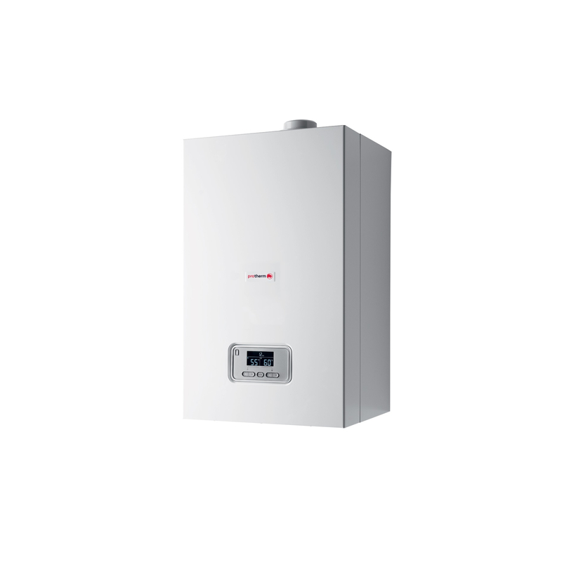 Sestava 2 závěsný systémových kondenzačních kotlů Protherm Panther Condens 48 KKO se systémovou regulací MiPro a eBus kaskádovým modulem