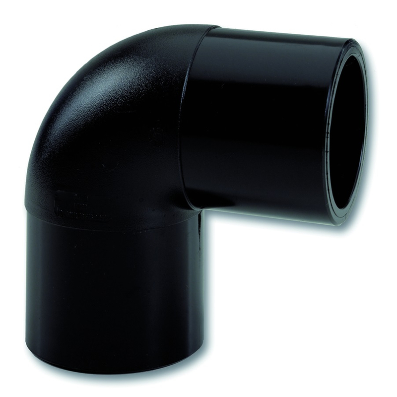 Koleno 90° Eurostandard PE 100/ PE 100 RC na tupo, d90 mm, SDR 11, PN 16
