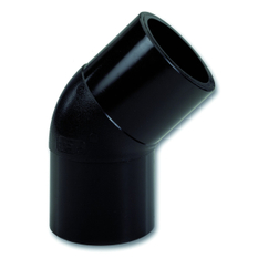 Koleno 45° Eurostandard PE 100/ PE 100 RC na tupo, d50 mm, SDR 11, PN 16