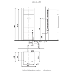 Volně stojící plynová krbová kamna Karma Absolute PB, s výkonem 4,2 kW, odtah spalin vyveden do komína, mastek
