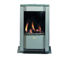 Volně stojící plynová krbová kamna Karma Intelligence ZP, s výkonem 5,0 kW, odtah spalin vyveden do komína, mastek