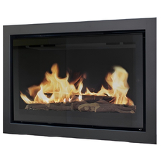 Vestavný plynový krb Karma Style ZP, s výkonem 7,2 kW, se základním odkouřením, dálkovým ovladačem, bez krycího rámečku