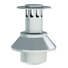 Vertikální hlavice (střešní koncovka) koaxiálního odkouření Karma pro krb Noblesse, d130/200