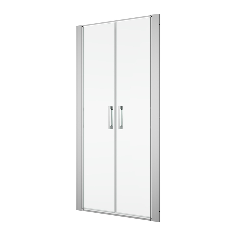 Dvoukřídlé dveře Ronal Divera 900 x 2000 mm, aluchrom/sklo čiré