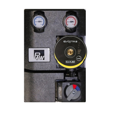 Kotlový modul HEAT BLOC - 3cestný směšovací ventil - DN 25, DAB.EVOSTA3 60/180, pohon 230V *AP* PAW.HEAT BLOC M34-MIX3-DN25