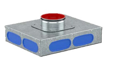 Rozdělovač/Sběrač Kermi x-well VMR F1 DN125 pro ploché potrubí 132 x 52 mm