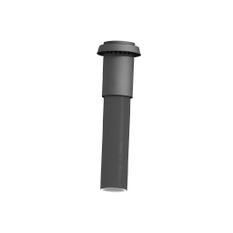 Střešní hlavice Kermi x-well DN160/180 černá, přesah 365 mm