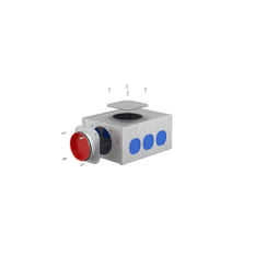 Rozdělovač/Sběrač Kermi x-well VMR 2 DN160 pro kruhové potrubí