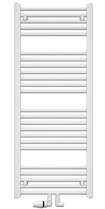 Těleso koupelnové trubkové Koralux Linear Comfort KLTM 1820/600, výkon 996 W, středové připojení, barva black matt
