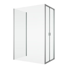 Doplňková boční stěna Ronal Divera v 90° 800 x 2000 mm, aluchrom/sklo čiré