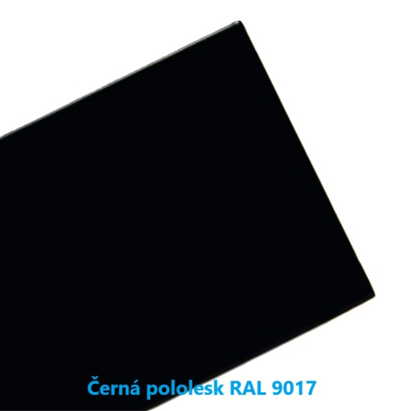 Těleso koupelnové PMH Rosendal 420 x 1500 mm, 376 W, klasické připojení, Černá pololesklá RAL 9017